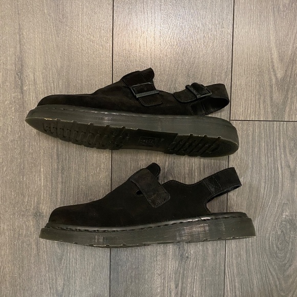 Dr. Martens Black Jorge Suede Slingback Loafers Size 11 NWT - Picture 5 of 12